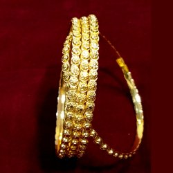 Gold Plated Bangles – 2 x 6