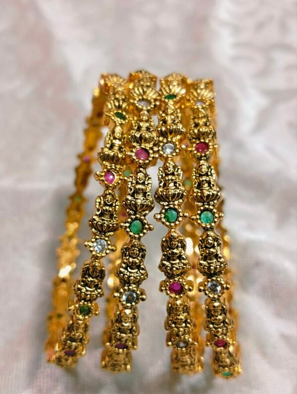 Beautiful Lakshmi Devi bangles set