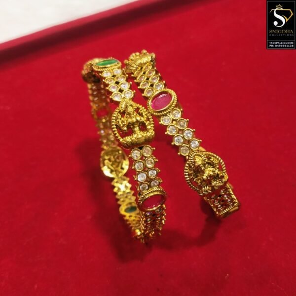 Mat finish beautiful Lakshmi Devi bangles