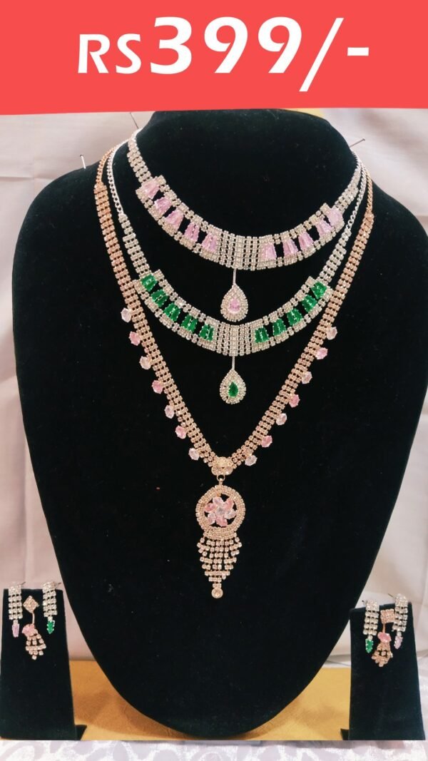 Fancy type 2necksets&haram set