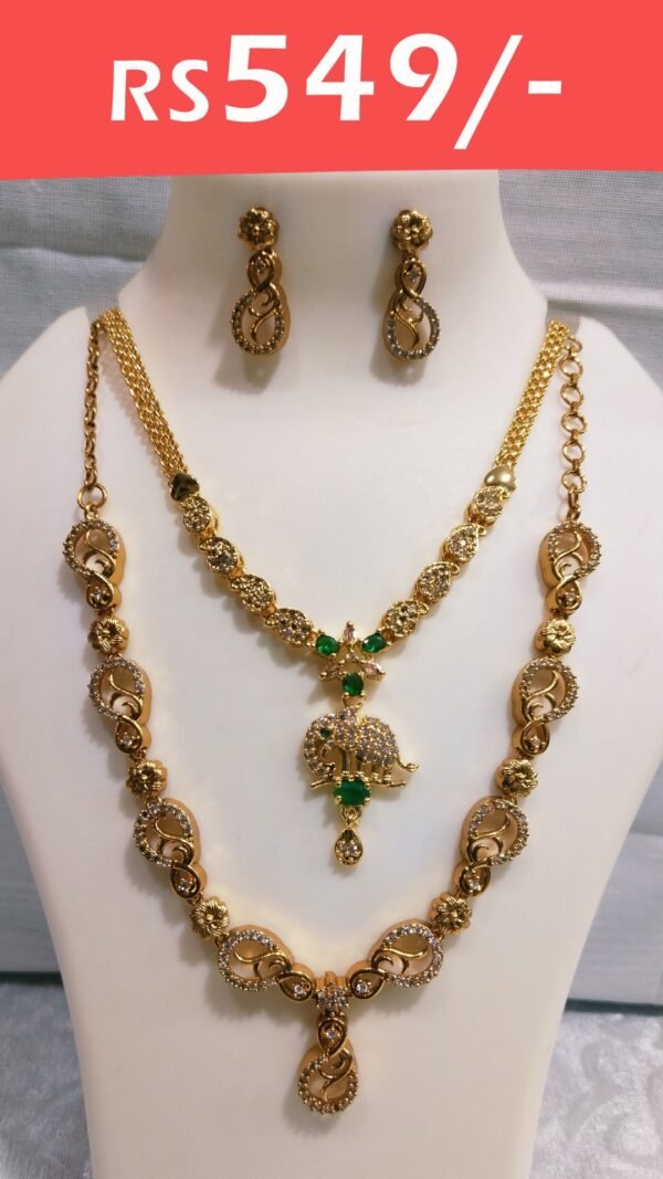 Cz beutiful neck sets